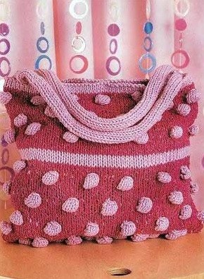 ​Crimson Knit Bag