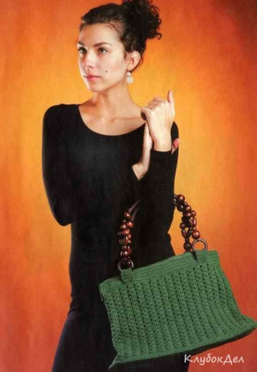 ​Crochet Green Bag