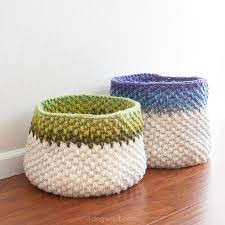 Inspiration. Crochet Baskets.