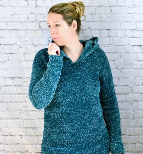 Helping our users. ​Crochet Velvet Hoodie.