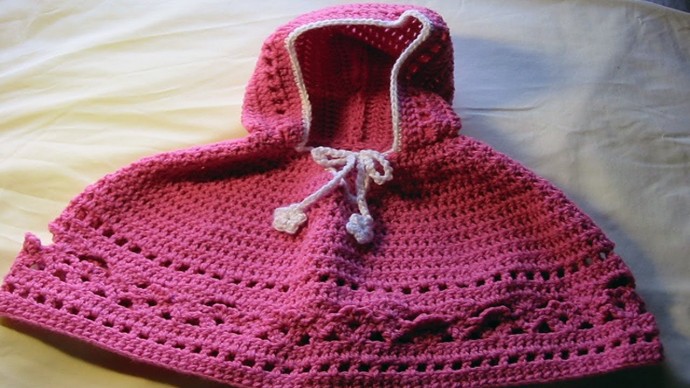 Inspiration. Crochet Baby Poncho.