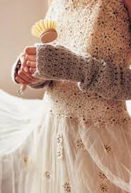 Inspiration. Crochet Fingerless Mittens.