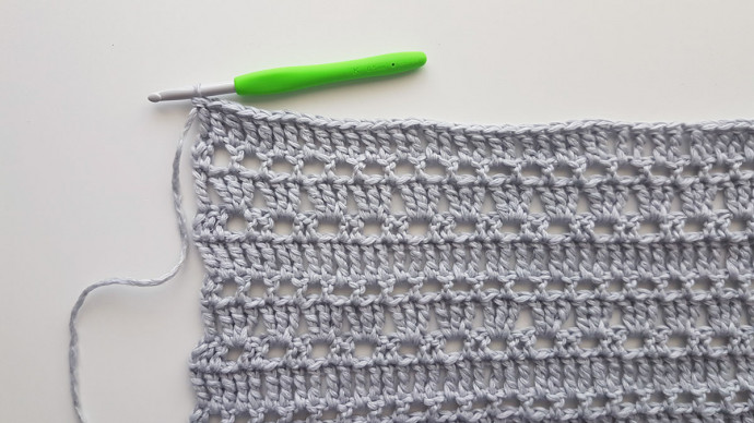 ​Light-Grey Crochet Cardigan