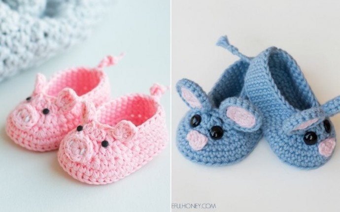 Inspiration. Crochet Baby Booties.