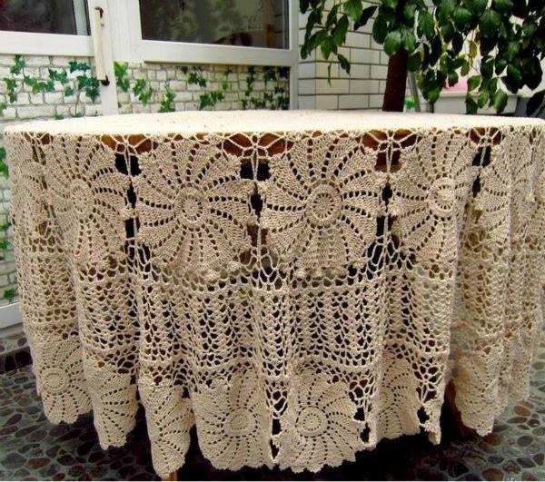 Inspiration. Crochet Table Cloths.