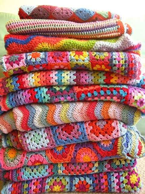 Inspiration. Crochet Blankets.