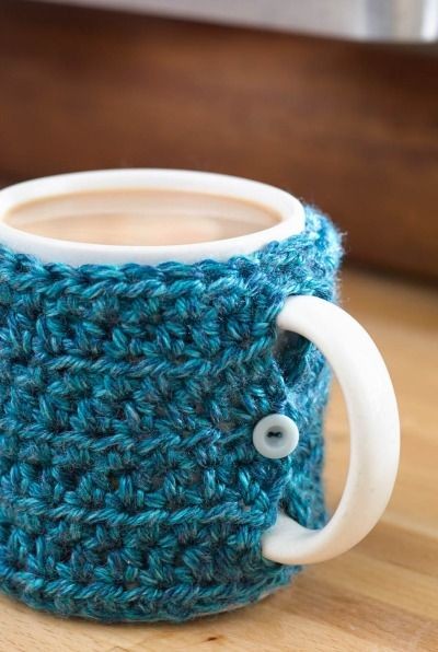 Inspiration. Crochet Cup Warmer.