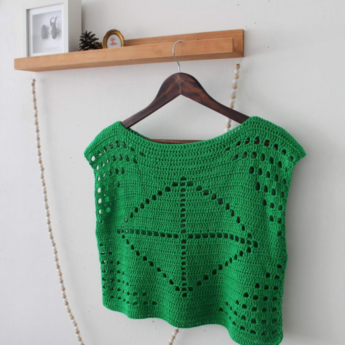 Inspiration. Crochet Fillet Blouses.