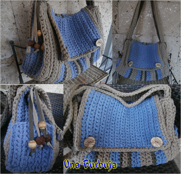 Inspiration. Crochet Postman Bags.