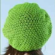 ​Crochet Green Blouse and Beret