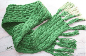 ​Double-Sided Scarf with Braids