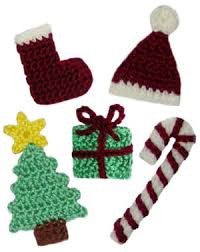 Inspiration. Crochet Christmas Appliques.