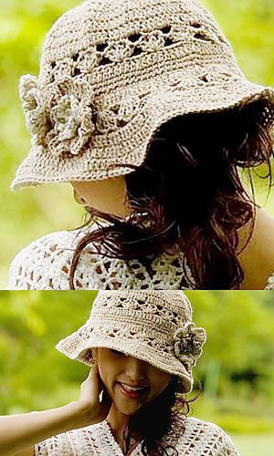 Inspiration. Crochet Panama Hats.