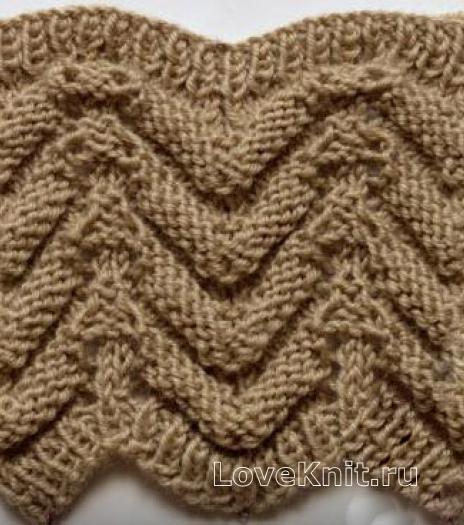 Relief Wavy Knit Pattern Relief Wavy Knit Pattern
