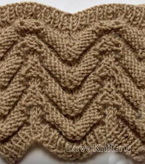 ​Relief Wavy Knit Pattern