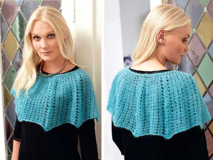 Complete Crochet Project: Stylish Turquoise Yarn Neckpiece Instructions Complete Crochet Project: Stylish Turquoise Yarn Neckpiece Instructions