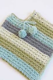 Inspiration. Crochet Baby Poncho.