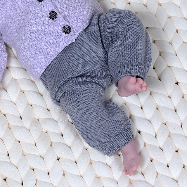 Inspiration. Knit Baby Pants.