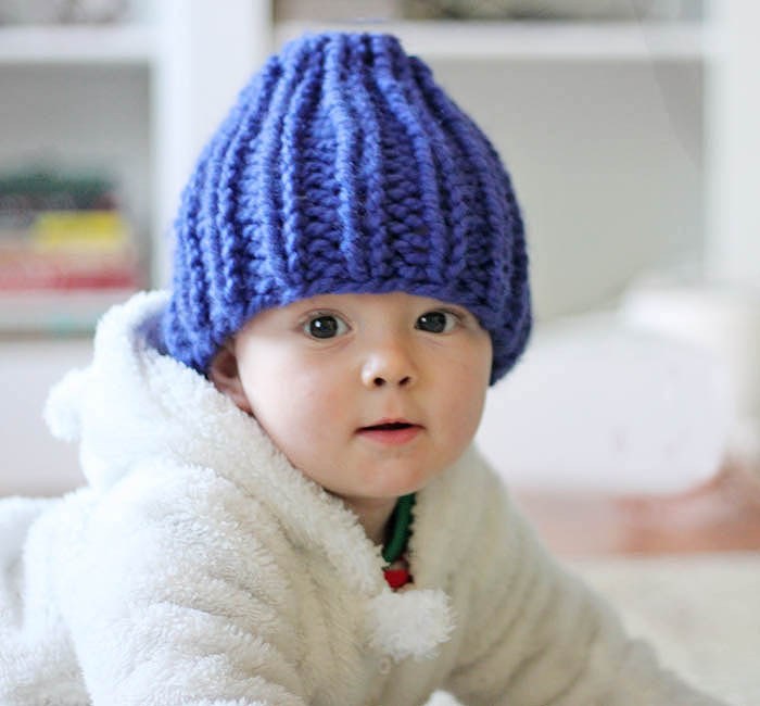 ​Easy Thick Yarn Baby Hat