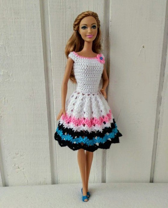 Inspiration. Crochet Cloths for Barbie Doll.