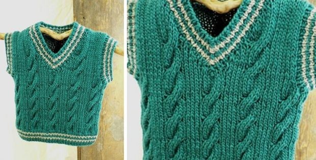 Inspiration. Knit Boy's Vests.