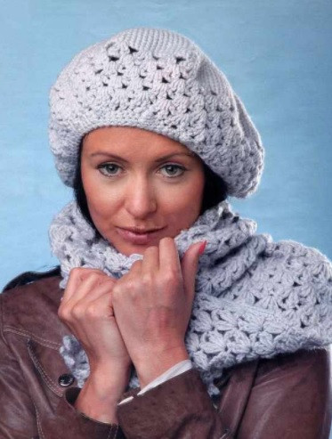 ​Crochet Beret and Scarf