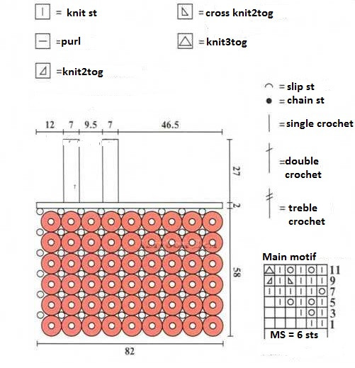 ​Crochet Top with Motifs Ornament