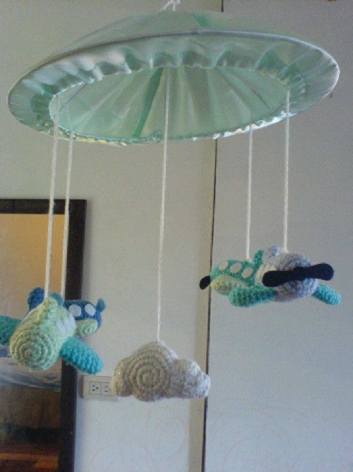 Helping our users. ​Baby Crochet Plane Mobile.
