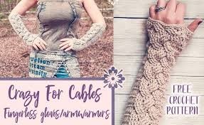 Inspiration. Crochet Fingerless Mittens.