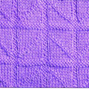 ​Knit Diagonal Squares Pattern