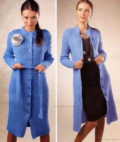 ​Knit Light-Blue Cardigan