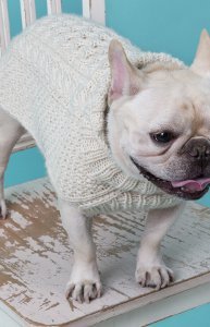 ​Cable Knit Dog Sweater