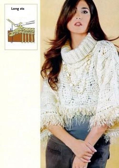 ​Crochet White Pullover