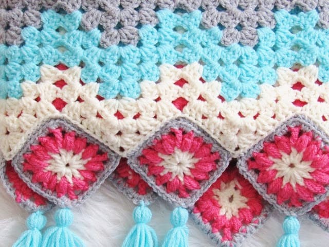 Helping our users. ​Crochet Rubble Afghan with Tassels.