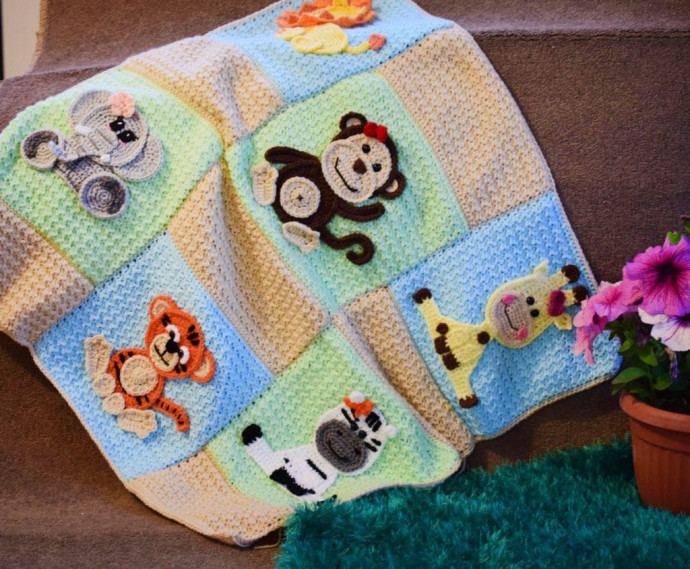 Inspiration. Crochet Animal Blankets.