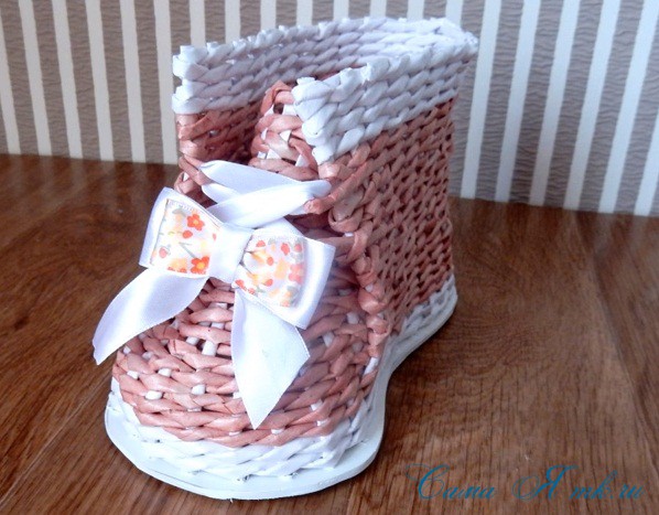 Boot From Newspaper Strings Boot From Newspaper Strings