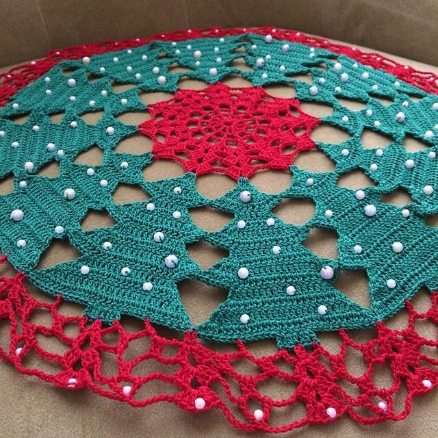 Inspiration. Crochet Christmas Doilies.
