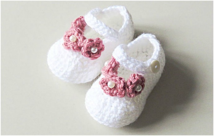 Inspiration. Crochet Summer Booties for Baby Girls.