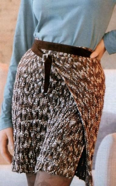 ​Knit Skirt with Wrap