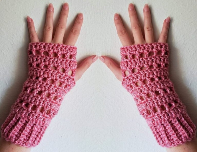 Crochet Fingerless Gloves