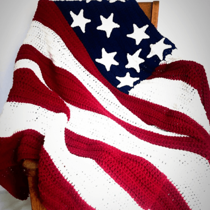 Helping our users. ​Crochet American Flag.