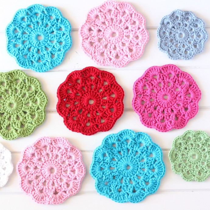 Inspiration. Crochet Coasters.