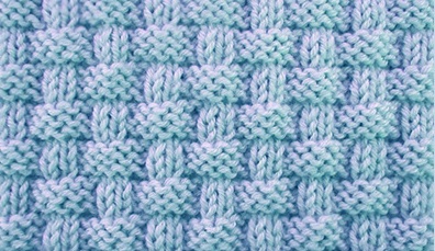 Pie Crust Basketweave Knit Stitch