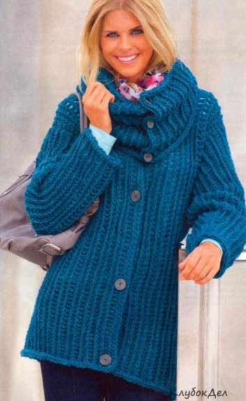 ​Turquoise Crochet Cardigan