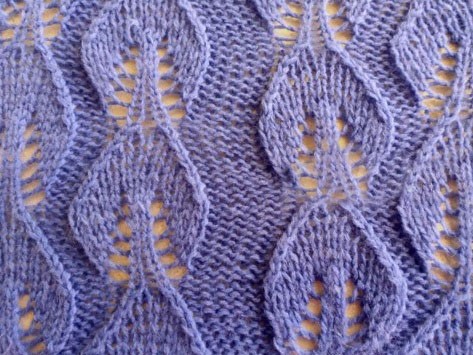 Wrong Side Leaves Knit Stitch Wrong Side Leaves Knit Stitch