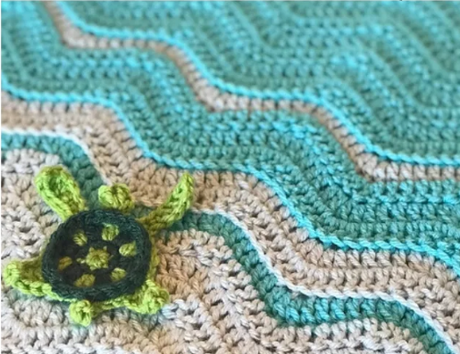 Helping our users. ​Seaworld Blanket with Small Turtles.