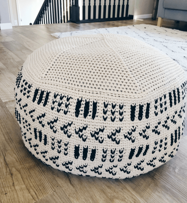 Inspiration. Crochet Poufs.