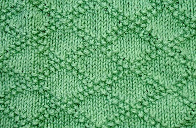 Knit Pattern with Rhombs Knit Pattern with Rhombs