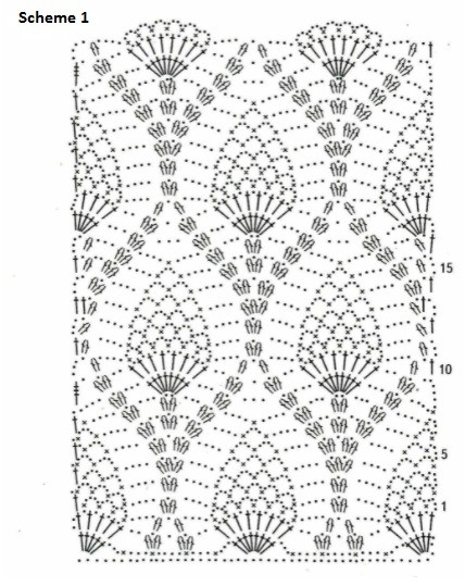 ​Crochet Pineapple Pattern Vest