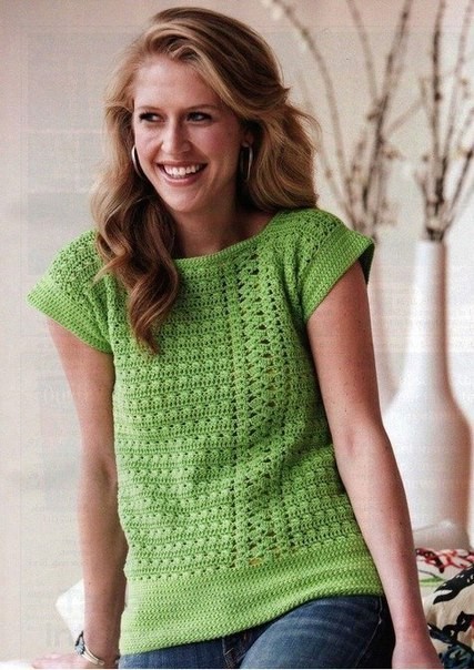 Helping our users. Summer Crochet T-Shirt. – FREE CROCHET PATTERN ...